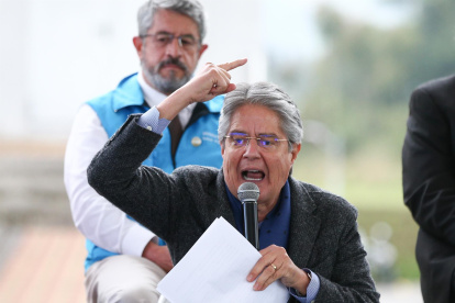 El presidente ecuatoriano, Guillermo Lasso (c), en una fotografía de archivo.