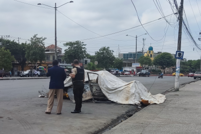 Realidad. En el último atentado de coche bomba en Guayaquil, el fiscal de turno acudió sin protección al lugar.