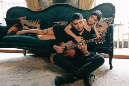 Neira y su novia Meli.