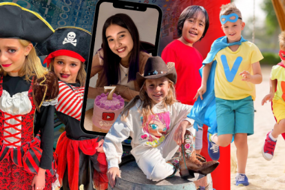 Varios niños que se dedican a crear contenido para Youtube