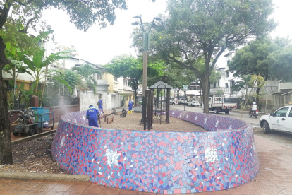 Espacio. En el área recreativa se llevó a cabo un operativo.