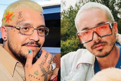 Estas fueron las fotografías con las que J Balvin hizo la comparación