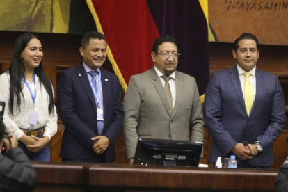 En su posesión como presidente, Saquicela dijo que daría prioridad a la Ley del uso progresivo de la fuerza.