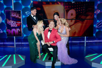 Con Emilio Pinargote, Silvana Torres y Lissette Cedeño.