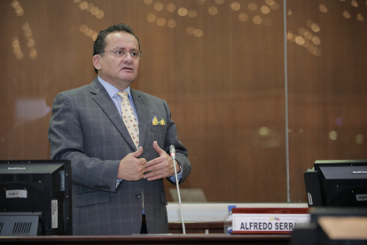 Alfredo Serrano es el presidente nacional del Partido Social Cristiano.