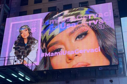 Su imagen como parte de la campaña.