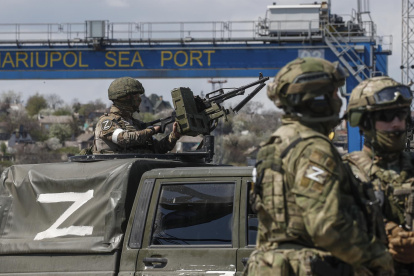 El pasado 29 de abril durante una visita al puerto de Mariupol organizada por el mando ruso