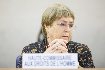 La alta comisionada de las Naciones Unidas para los derechos humanos, Michelle Bachelet.