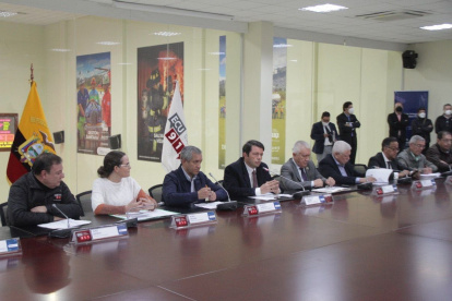 El Gobierno dio un primer balance del paro en el ECU911 de Quito donde se instaló el Centro de Mando Unificado.