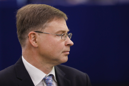 El vicepresidente ejecutivo comunitario y responsable de Comercio, Valdis Dombrovskis, en una fotografía de archivo