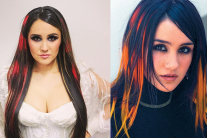 Dulce María como Roberta Pardo antes de subir al escenario.