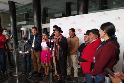 La bancada de Pachakutik se reunificó ayer en torno a la protestas y la detención de Leonidas Iza.