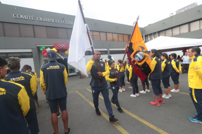 Gerlon Congo y Alecandra Escobar cobijaron a los integrantes del Team Ecuador.