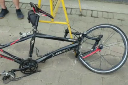 Consecuencia. Así quedó el liviano vehículo en que se transportaba el ciudadano.