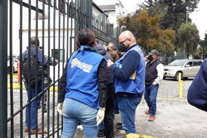 Presencia. Funcionarios de la Defensoría del Pueblo, Mies, Salud, acudieron a la Casa de la Cultura.