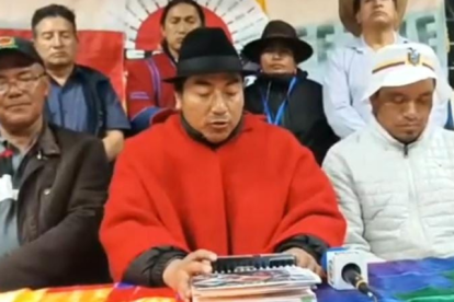 respuesta de Leonidas Iza