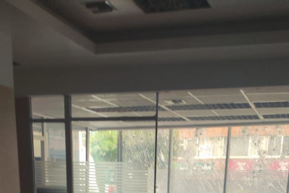 Daños. Las instalaciones de la Fiscalía sufrieron daños provocados por integrantes de la protesta indígena.