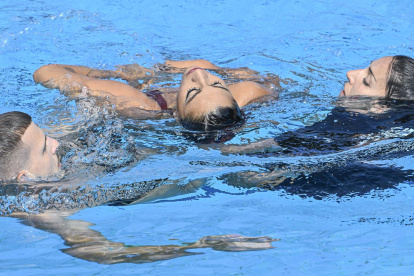 Andrea Fuentes y Anita Álvarez