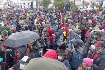 En Cotopaxi también está tomada de ‘manera simbólica’ las instalaciones de la Gobernación.