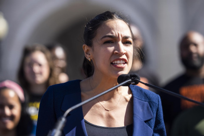 Fotografía de archivo de la representante demócrata Alexandria Ocasio-Cortez