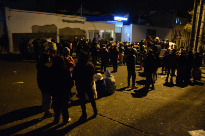 Este es el ambiente de los Alrededores donde se desarrolla el diálogo entre el Gobierno y el movimiento indígena.