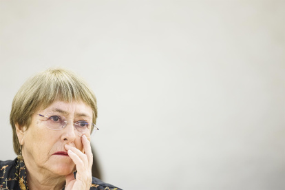 La alta comisionada de la ONU para los derechos humanos, Michelle Bachelet.
