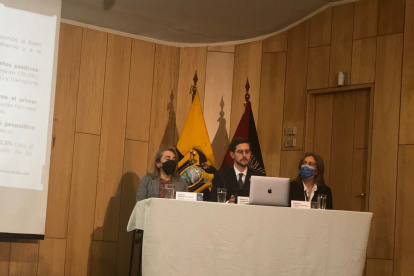 El gerente del Banco Central, Guillermo Avellán, presentó los resultados económicos del primer trimestre de 2022.