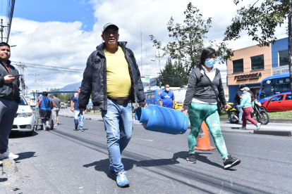 En San Bartolo hubo una protesta por la falta de abastecimiento del gas