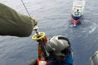 Rescate de un helicóptero del Servicio de Aviación Gubernamental de Hongk Kong