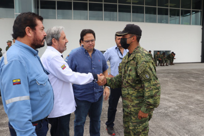 Acción.- Las autoridades visitaron los campos petroleros de Ecuador, tras finalizar el paro nacional.