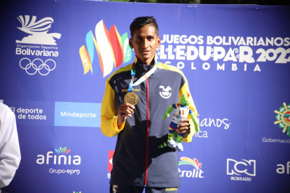 Vicente Loza se adjudicó el título bolivariano de la media maratón, sumando la medalla de oro 32 de Ecuador.