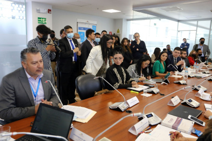 El lunes fue la audiencia de pruebas de cargo y descargo por la denuncia presentada por Urresta a Guamaní. La acusa de haber mocionado una consulta a la Corte Constitucional sobre la derogatoria de la Ley Tributaria.