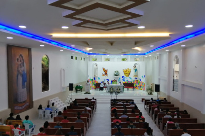 El santuario Santa María Madre de Guayaquil, ubicado en el sector Mucho Lote 1, norte de la ciudad.