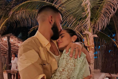 Julián Turizo junto a su ahora esposa.