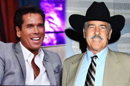 Andrés García con Roberto Palaluezos..