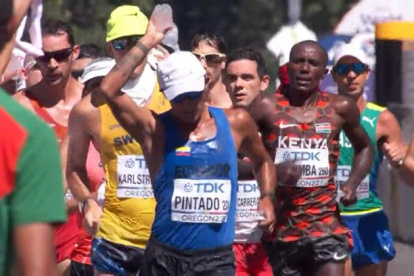 Daniel Pintado cronometró 1 hora, 19 minutos y 34 segundos en los 20 km.