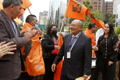 Enrique Chávez, nuevo presidente (e) del partido político Izquierda Democrática.