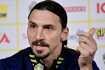 Zlatan Ibrahimovc, jugador del Milan -Italia