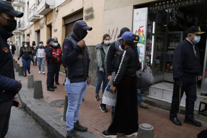 Control. La AMC realizó una ronda de rutina en el Centro Histórico, cerca del sitio del incidente