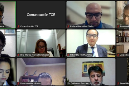 La diligencia empezó a las 19:00 de este 18 de julio. La audiencia se hizo por plataformas tecnológicas.