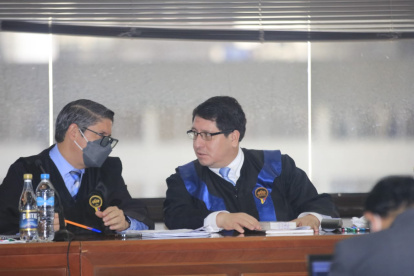 Diligencia. En la Corte Nacional de Justicia se reinstaló el juicio contra Pablo Celi y otros.