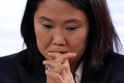 La líder opositora peruana Keiko Fujimori