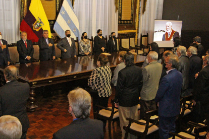 Hecho. El homenaje se llevó a cabo la noche del pasado martes en el Salón de la Ciudad, en Guayaquil.