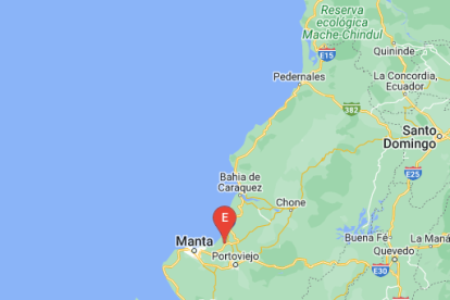 El epicentro del sismo se registró cerca del cantón Rocafuerte de la provincia de Manabí.