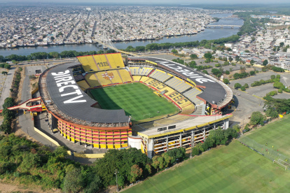 El estadio Monumental, que será sede de la final de la Copa Libertadores.