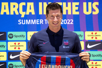 El jugador polaco Robert Lewandowski.