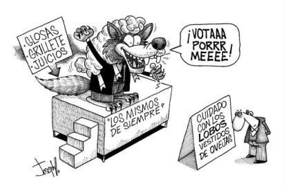 Disfrazados, corruptos y sinvergüenzas se mezclan entre los postulantes