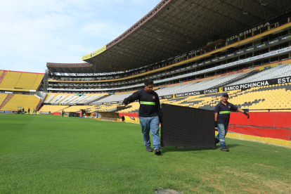 El estadio Monumental cumple varias etapas en sus arreglos para la final de la Copa Libertadores.