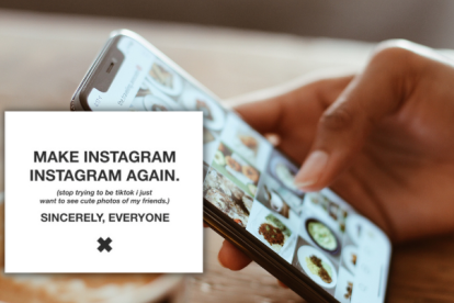 ‘Make instagram, instagram again’ intentó llamar la atención de los altos mandos de la empresa, haciendo saber sobre la voluntad que existe de los usuarios de volver a la versión antigua.