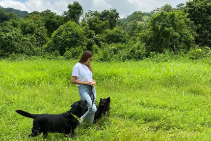 Melissa se volcó completamente al oficio de adiestradora canina.